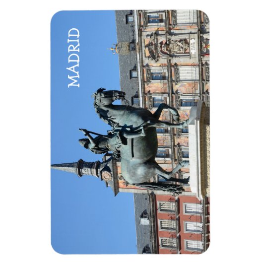 Plaza Mayor, Madrid Premium Magnet Magneet (Verticaal)