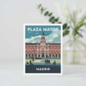 Plaza Mayor, Madrid Reizen Briefkaart (Staand voorkant)