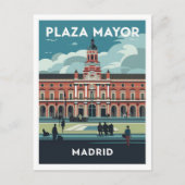Plaza Mayor, Madrid Reizen Briefkaart (Voorkant)