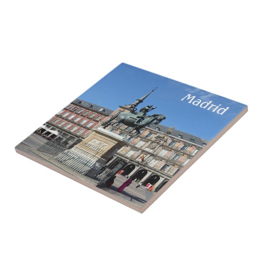 Plaza Mayor, Madrid Tile Tegeltje (Zijkant)