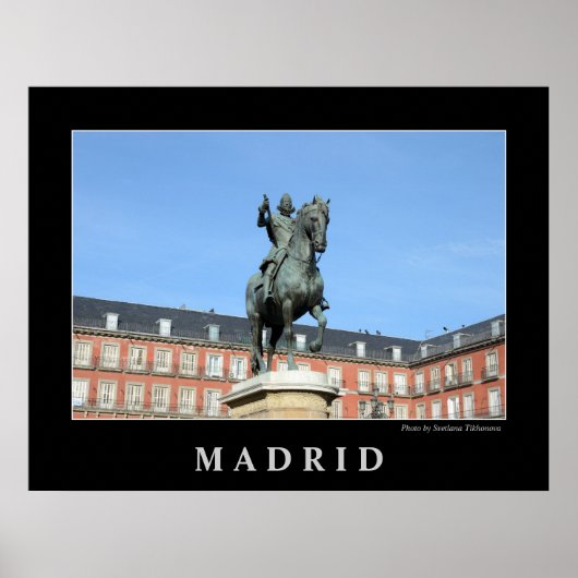 Plaza Mayor, Poster Madrid (Voorkant)