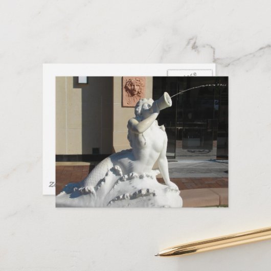 Plaza Mermaid Briefkaart (Voorkant / Achterkant in situ)