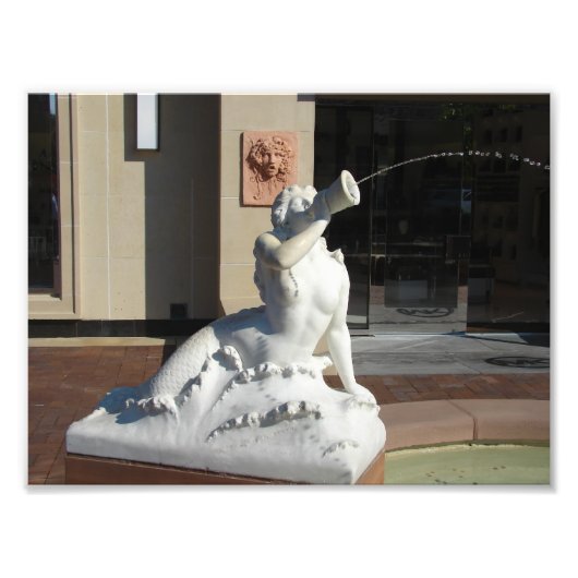 Plaza Mermaid Foto Afdruk (Voorkant)