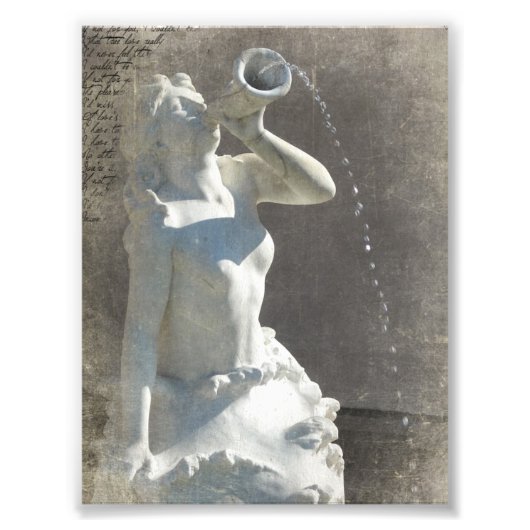 Plaza Mermaid Foto Afdruk (Voorkant)