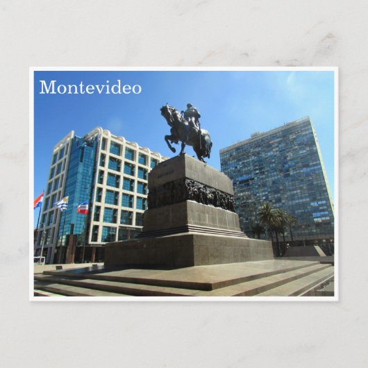 plaza onafhankencia montevideo briefkaart (Voorkant)