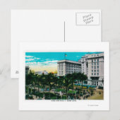 Plaza Park en U.S. Grant Hotel San Diego, CA Briefkaart (Voorkant / Achterkant)