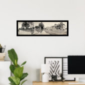 Plaza Pensacola FL Foto 1909 Poster (Thuiskantoor)