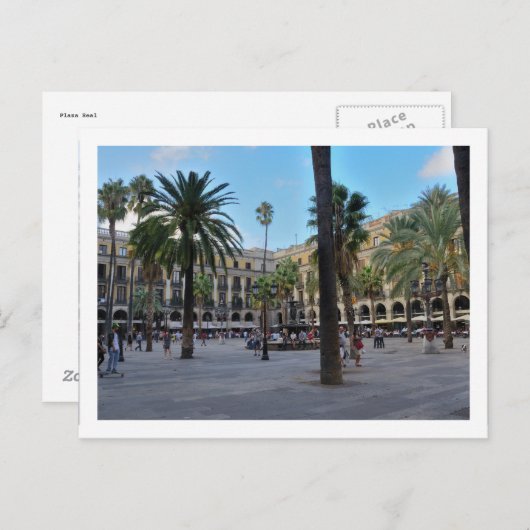 Plaza Real Briefkaart (Voorkant / Achterkant)