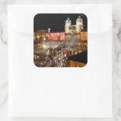 Plaza San Francisco Vierkante Sticker (Tas)
