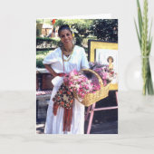 Plaza San Jacinto Flower Lady - kaart (Voorkant)