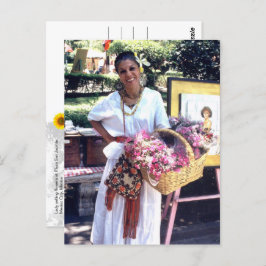 Plaza San Jacinto Flower Lady - V briefkaart