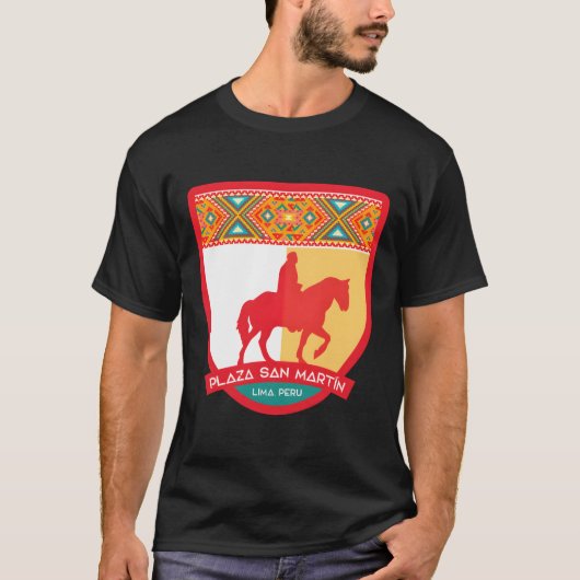 Plaza San Martin � Lima, Peru T-shirt (Voorkant)
