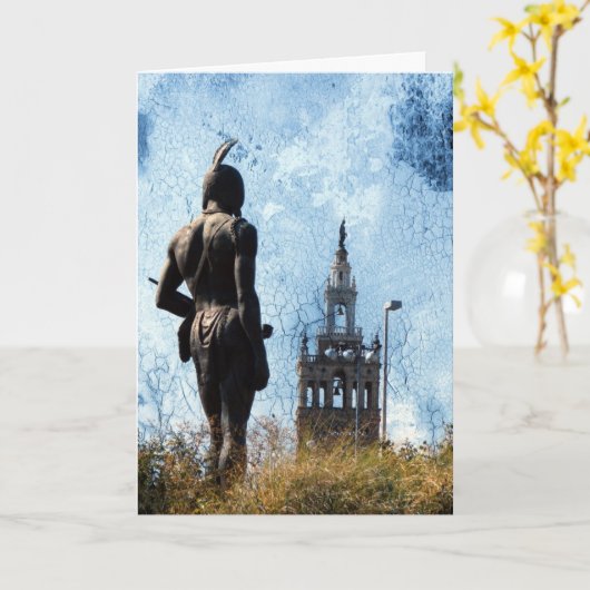 Plaza Uitzicht Kaart (Gele Bloem)