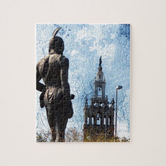 Plaza Uitzicht Legpuzzel (Verticaal)