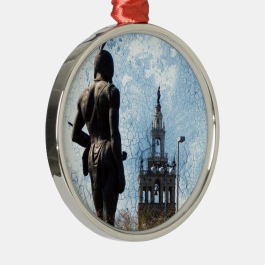 Plaza Uitzicht Metalen Ornament (Rechts)