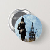 Plaza Uitzicht Ronde Button 5,7 Cm (Voorkant /achterkant)