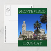 plaza uruguay montevideo briefkaart (Voorkant / Achterkant)