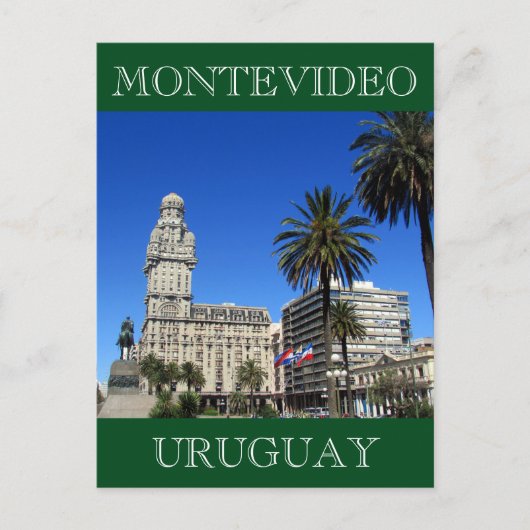 plaza uruguay montevideo briefkaart (Voorkant)