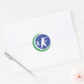 PLDGA-Logo Ronde Sticker (Envelop)