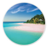 Pleasant Beach Keramische Knop (Voorkant)