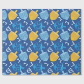 Pleasant Dreidel Hanukkah Cadeaupapier (Vlak)