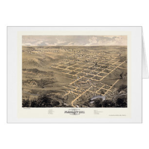 Pleasant Hill, MO Panoramic Map - 1869