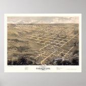 Pleasant Hill, MO Panoramic Map - 1869 Poster (Voorkant)