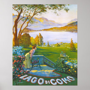 Pleasant Lake Como Italië Poster