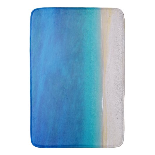 Pleasant mediterraan strand badmat (Voorkant Verticaal)