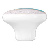 Pleasant mediterraan strand keramische knop (Zijkant)