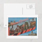 Pleasant monteren, Utah - Grote letterscènes Briefkaart (Voorkant / Achterkant)
