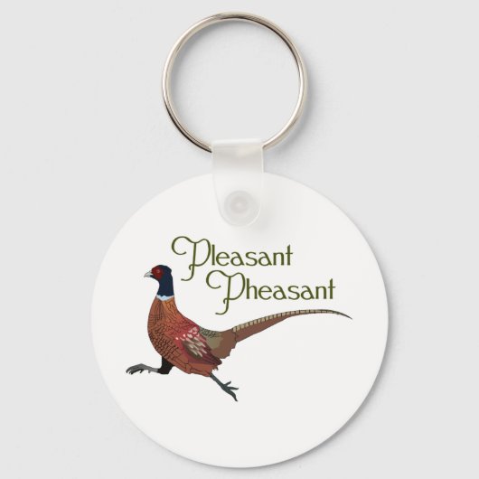 Pleasant Pheasant Sleutelhanger (Voorkant)