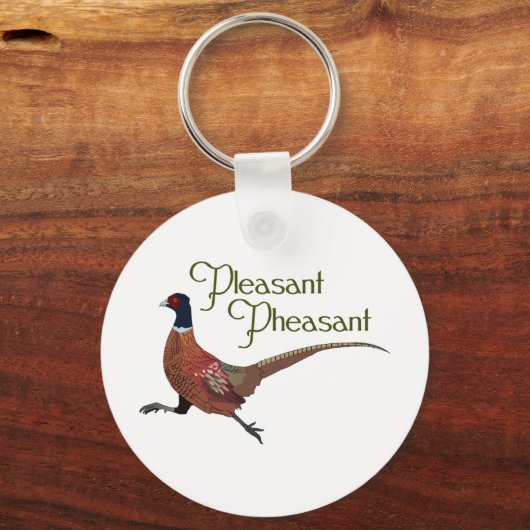 Pleasant Pheasant Sleutelhanger (Voorkant)