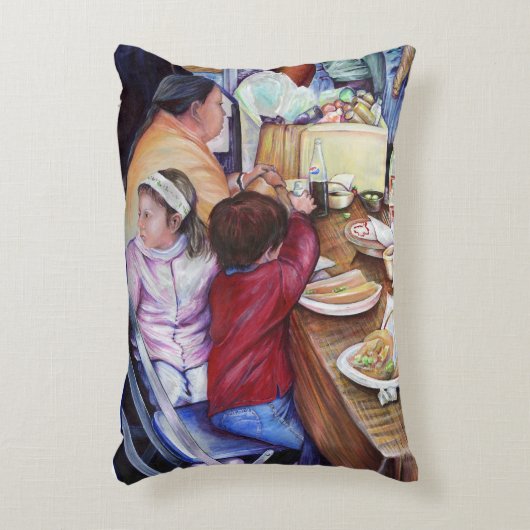 Pleasant Picnic, Mexico Accent Kussen (Voorkant(Verticaal))