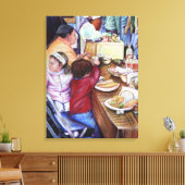 Pleasant Picnic, Mexico Canvas Afdruk (Insitu (Woonkamer))