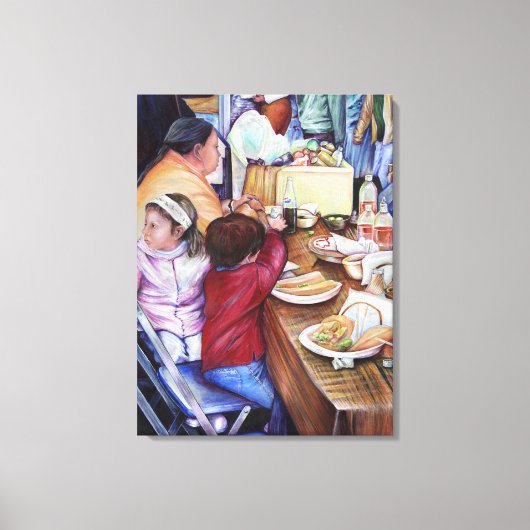 Pleasant Picnic, Mexico Canvas Afdruk (Voorkant)