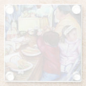 Pleasant Picnic, Mexico Glazen Onderzetter (Achterkant)