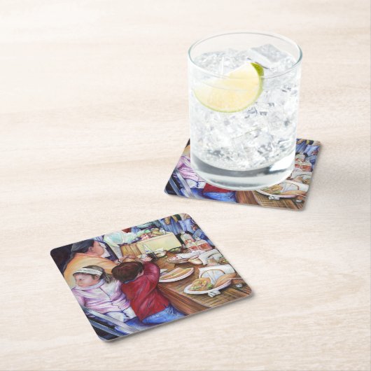 Pleasant Picnic, Mexico Kartonnen Onderzetters (Insitu)