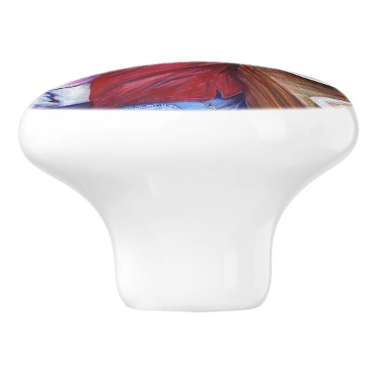 Pleasant Picnic, Mexico Keramische Knop (Zijkant)