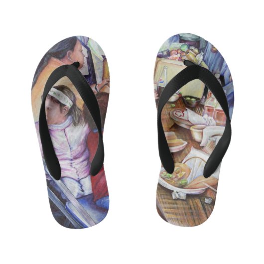 Pleasant Picnic, Mexico Kinder Teenslippers (Voetbed)