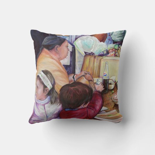 Pleasant Picnic, Mexico Kussen (Achterkant)