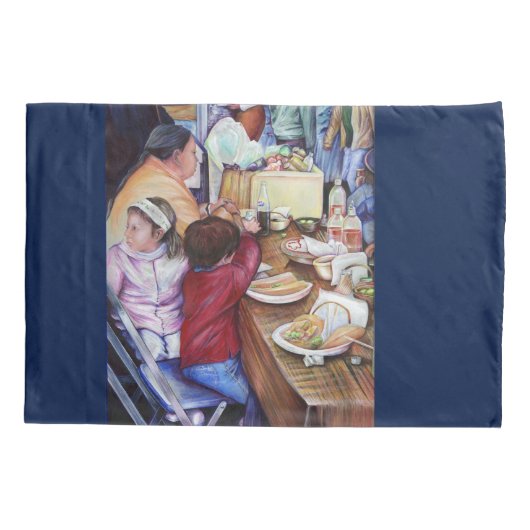 Pleasant Picnic, Mexico Kussensloop (Achterkant)