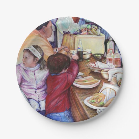 Pleasant Picnic, Mexico Papieren Bordje (Voorkant)