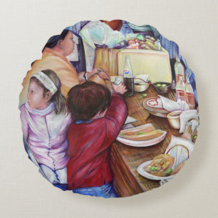 Pleasant Picnic, Mexico Rond Kussen