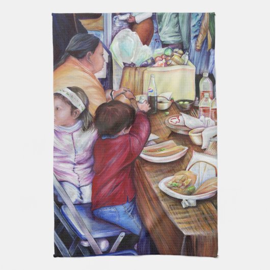 Pleasant Picnic, Mexico Theedoek (Verticaal)