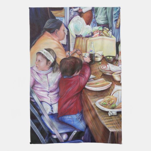 Pleasant Picnic, Mexico Theedoek (Verticaal)