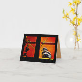 Pleasant Pigeon Kaart (Gele Bloem)