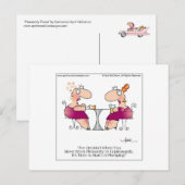 PLEASANT PLUMP Briefkaart van April McCallum (Voorkant / Achterkant)