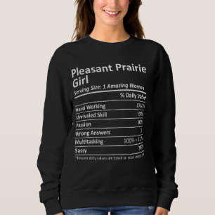 Pleasant Prairie Girl Wi Wisconsin Funny City Home Trui