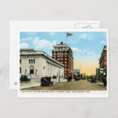 Pleasant St., New Bedford, MA Vintage Briefkaart (Voorkant / Achterkant)